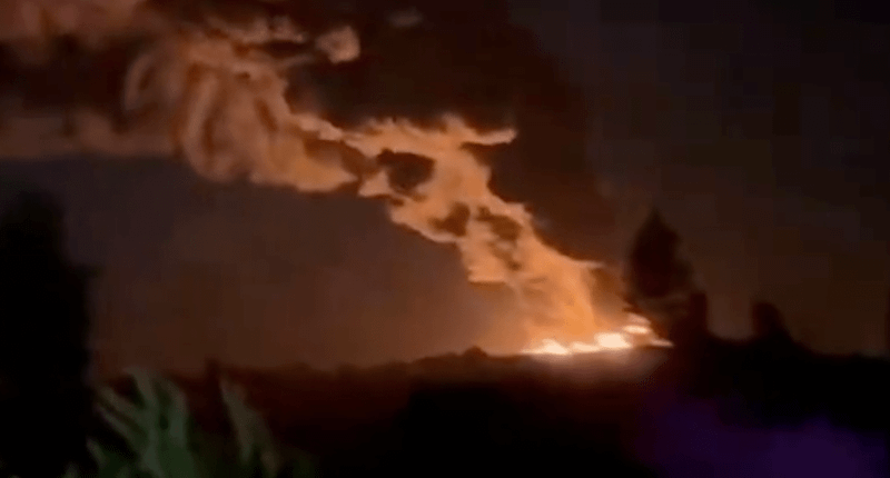 VIDEO: One of Russia's largest oil refineries caught fire after a drone attack