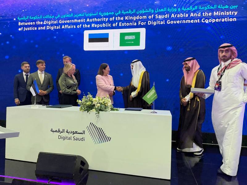 Estonia and Saudi Arabia signed a memorandum of digital cooperation